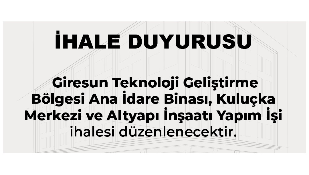 İhale Duyurusu